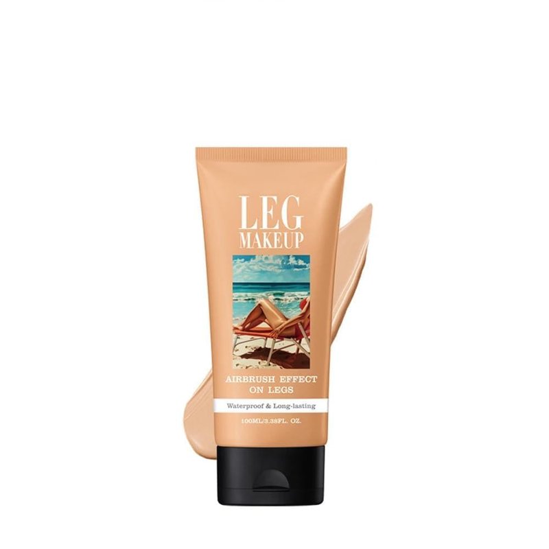 Tattoo Cover Up Makeup Waterproof with Brush, Legs Makeup Waterproof - No Transfer Body Concealer for Varicose Veins Appearance, Tattoo & Scar Cover Up for All Skin Tones, Waterproof (#2 Medium)