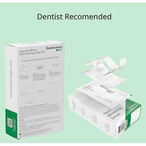 Opalescence Teeth Whitening Strips (24 Treatments) Hydrogen Peroxide Formula 10% ? Enamel Safe ? Comfortable Slip Free - Teeth Bleaching - Sensitivity Free - Plus Toothbrush- 6050-2T