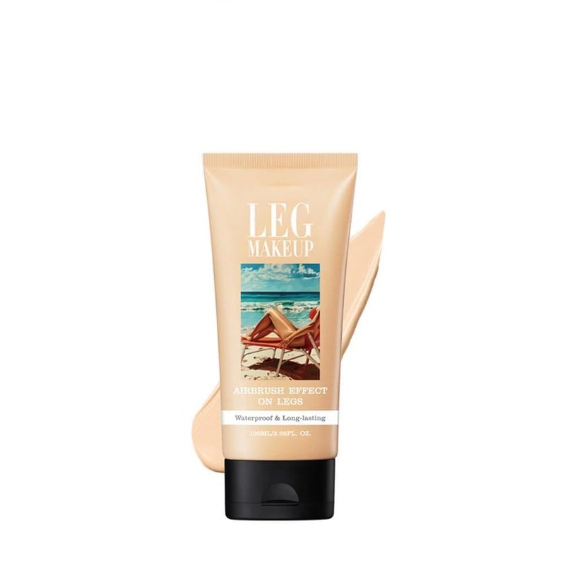 Tattoo Cover Up Makeup Waterproof with Brush, Legs Makeup Waterproof - No Transfer Body Concealer for Varicose Veins Appearance, Tattoo & Scar Cover Up for All Skin Tones, Waterproof (#1 Golden)