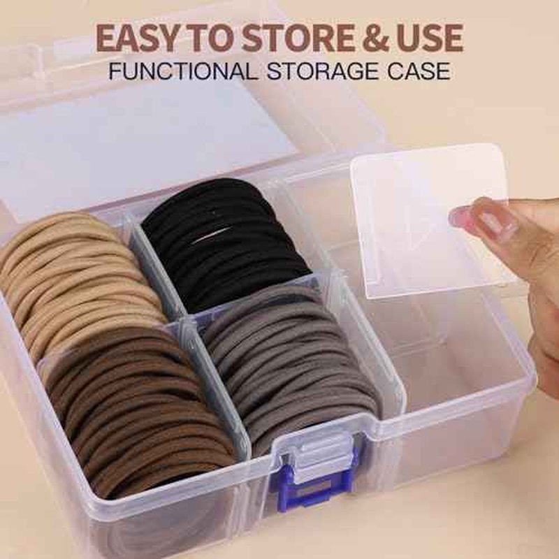 YGDZ Hair Ties for Thick Hair, 150 PCS Hair Elastic 5CM Ponytail Holders No Hair Damage, Rubber Bands for Hair, Elastic Hair Ties, Christmas Stuffers Xmas Gift Hair Accessories for Women, Men, Girls