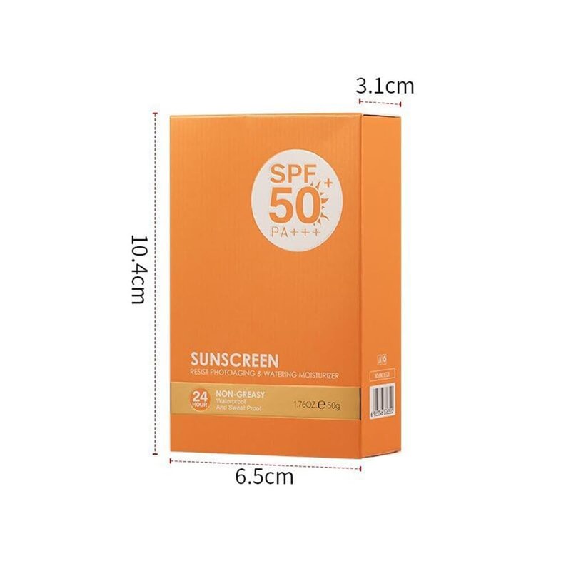 Broad Spectrum SPF 50 Sunscreen For Women, Weightless Travel Sunscreen Cream For All Skin Types, Water Resistant Sunblock, Lightweight, Oil Free - 1.76 OZ