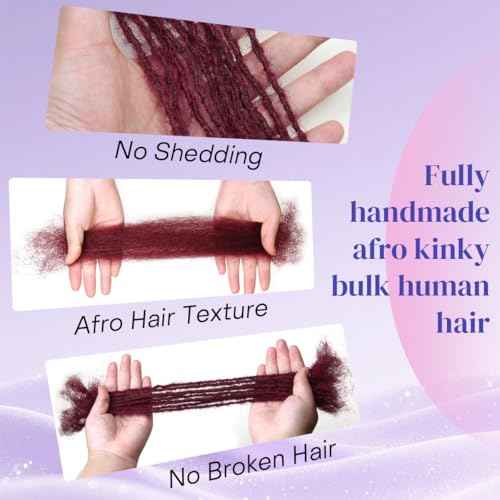 Micro Locs Extesnions Human Hair 0.2cm Thickness Sisterlocks Curly Tips, Full Handmade Interlocking Permanent Soft Dreadlock Extensions Natural Looking Locs (BUG# 0.2cm, 12 Inch 30 Strands)