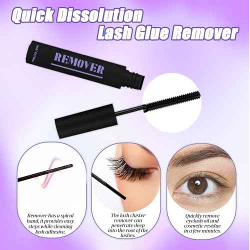 DIY Lash Extension Kit 840Pcs D Curl Individual Lash Clusters Eyelashes Extension Set with Mirror Lash Storage Box Lash Bond&Seal Glue Remover Tweezers Lash Brush Applicator