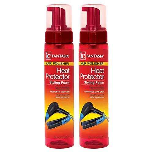Fantasia Ic Heat Protector Styling Foam Polisher 8.5 Ounce (Pack of 2)