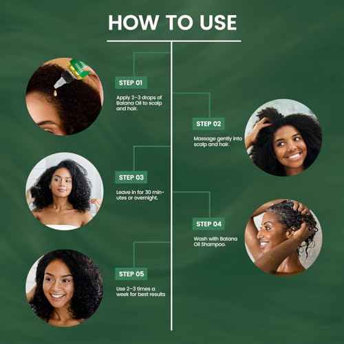 Dersie Batana Oil for Hair Growth Kit ? 100% Pure Batana Oil & Batana Shampoo Sourced from Honduras ? Promotes Hair Growth & Nourishes Scalp ? For Hair Loss, Thinning Hair, Dry, Damaged & Curly Hair