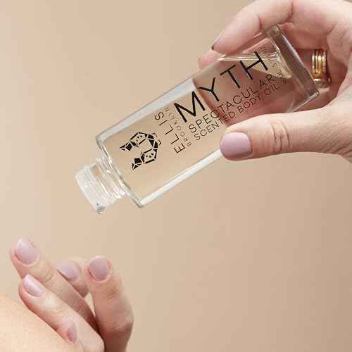 Ellis Brooklyn MYTH Body Oil - Scented Body Oils for Women, Fragrance Body Oil for Women, Bergamot & Jasmine, Cedarwood Musk Oil, 3.2 Fl Oz