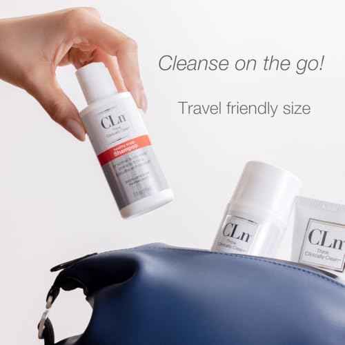 CLn Shampoo with Salicylic Acid ? 3 fl oz, Clarifying Anti Dandruff Shampoo for Oily Hair, Itchy or Flaky Scalp Prone to Dandruff, Folliculitis & Seborrheic Dermatitis, Hypoallergenic Formula