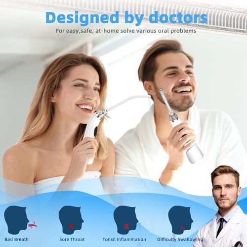 Voraiya Electronic Tonsil Stone Remover Vacuum, 5 Modes Tonsil Stone Cleaner Instant Suction Tool, 10 in 1 Tonsil Stone Removal Kit, Easy to Use, Fight Bad Breath
