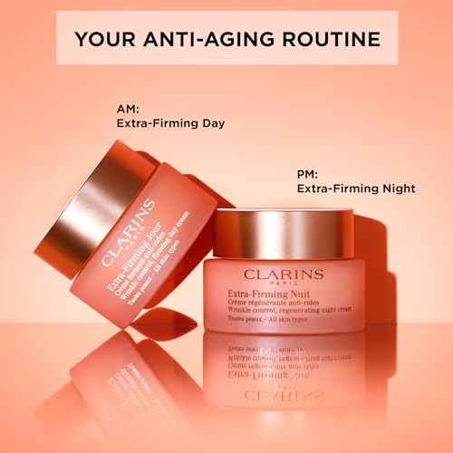 Clarins Extra-Firming Day Cream | Anti Aging Moisturizer | Skin Looks More Radiant, Visibly Firmer and Plumper After 28 Days* | Smoothes Appearance of Lines and Wrinkles | Evens Skin Tone | Hydrates