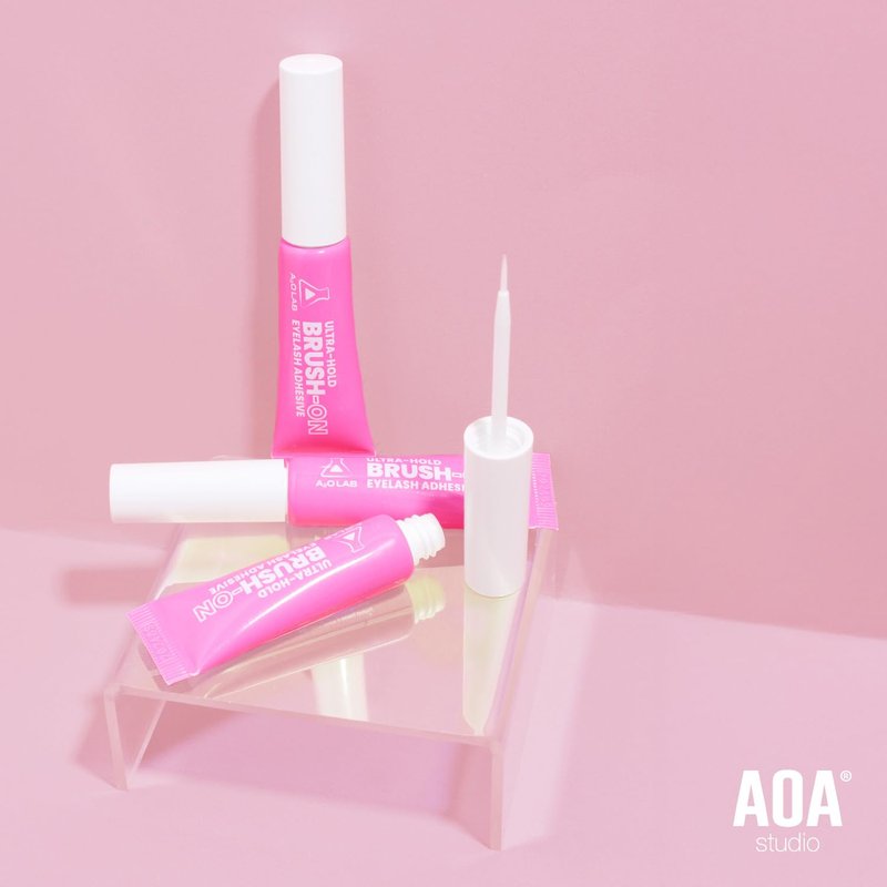 A2O Lab Ultra-Hold Brush-On Eyelash Adhesive, Clear, Waterproof, Latex-Free (1)