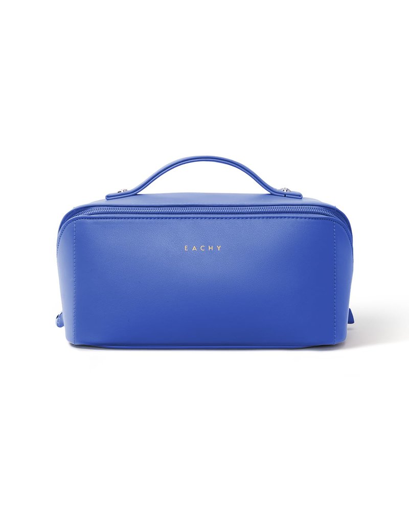 EACHY Travel Makeup Bag, Cosmetic Bag for Women, Waterproof Toiletry Bag with Handle, Large Capacity Makeup Organizer with Brush Compartment for Vacation & Everyday Use
