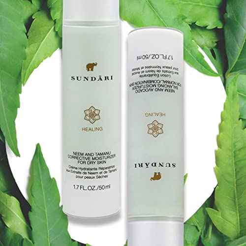 SUNDARI Neem and Avocado Balancing Moisturizer ? 1.7 Fl Oz, Hydrating Face Cream with Neem, Smoother Texture, Healthier Skin, All Natural Botanicals