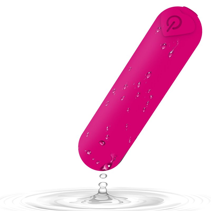 Smmgqeee Mini Handheld Electric Back Massager Waterproof Quite Massager, Portable Massager for Back Neck Shoulder Body,Rose Red