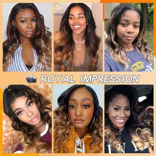 12A Grade Ombre Bundles Human Hair 26 Inch Brazilian Virgin Ombre Blonde Body Wave Hair 1 Bundle 100% Unprocessed Virgin Remy Human Hair Weave Bundles T1B/30/27