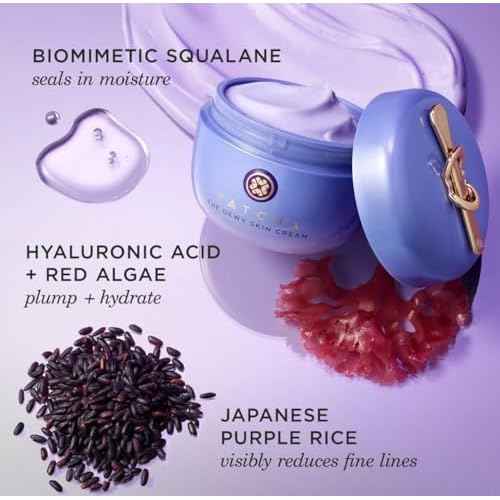 TATCHA The Dewy Skin Cream, Jumbo | Rich Line-Plumping Moisturizer - Hydrate, Plump, and Protect Dry Skin | 75 ml / 2.54 fl. oz.