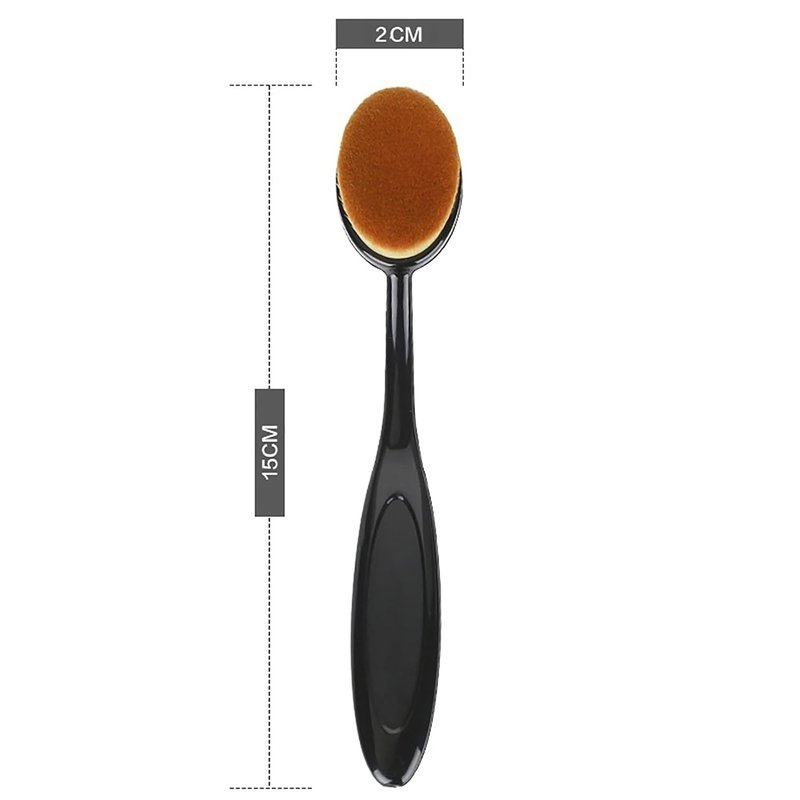Foundointa Kabuki Makeup Brushes - 2 Pc Traceless Petal Design for Flawless Foundation Application