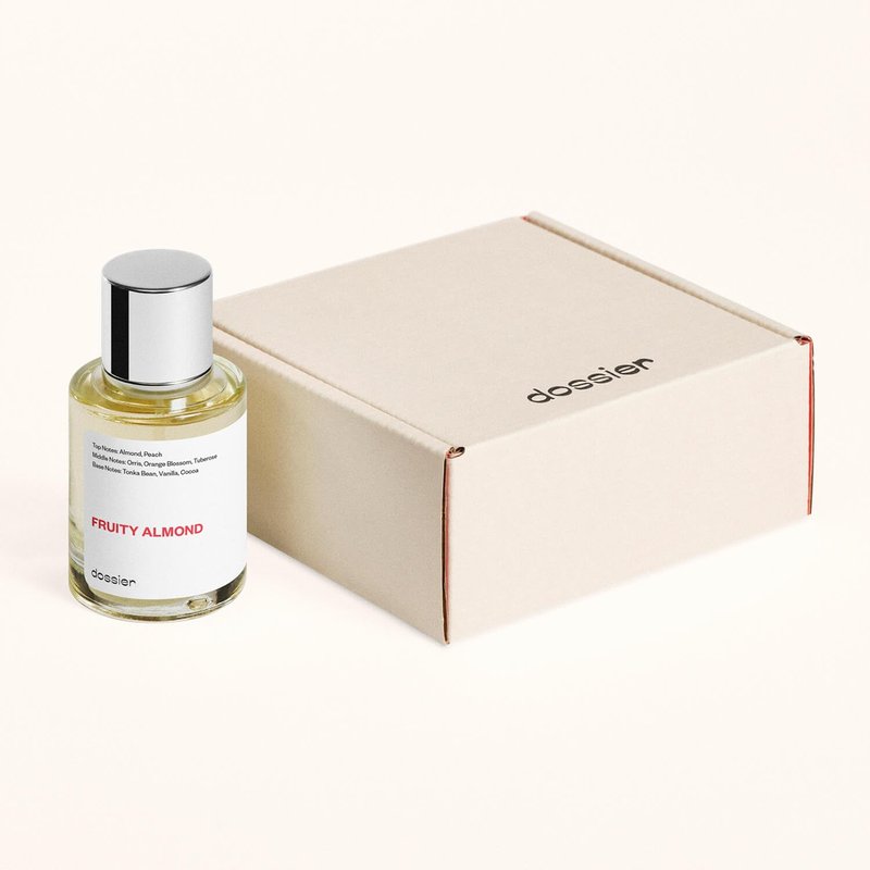 Dossier - Fruity Almond - Eau de Parfum - Perfume Luxury - Pure Infused - Paraben Free - Vegan - For Women - Fragrance 1.7 0z (Spray 50ml)