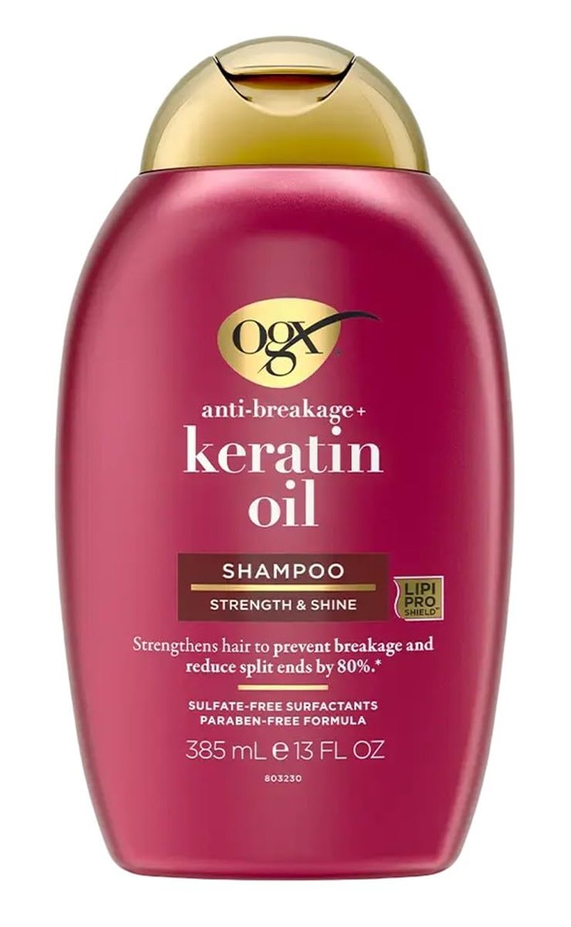 Organix Anti-Breakage Keratin Oil Shampoo - Nourishing Formula for Stronger Hair | 13 Ounce (2 Pack)