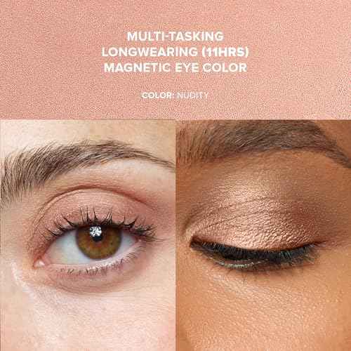 Nudestix Magnetic Luminous Eye Color ? 4-in-1 Cream Eyeshadow Stick, Eyeliner, Primer & Highlighter | Long-Wear, Waterproof Satin Finish | Vegan & Cruelty-Free Eye Makeup