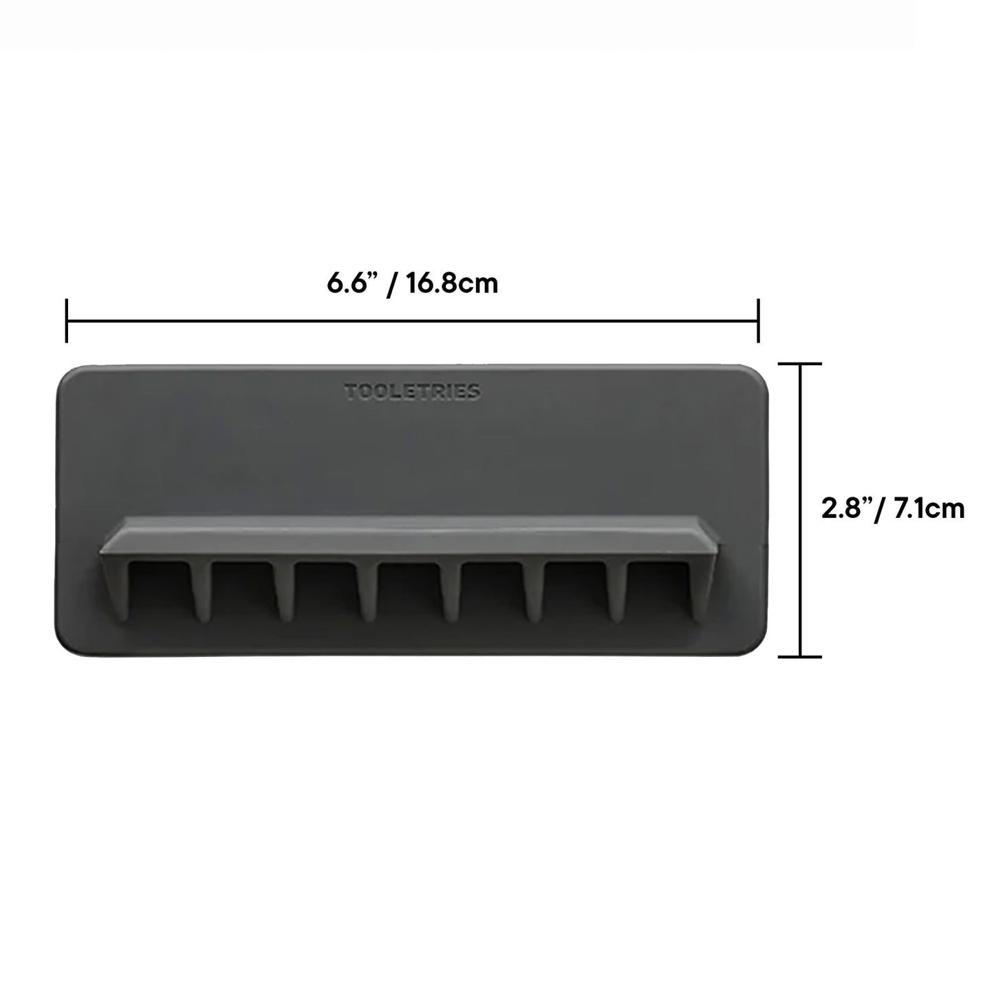 TOOLETRIES The Jack Shower Phone Holder, Wall Mounted Bathroom Phone Holder for Shower, Mirror & Tile, Reusable Silicone Mount for Smartphones & Tablets – Charcoal