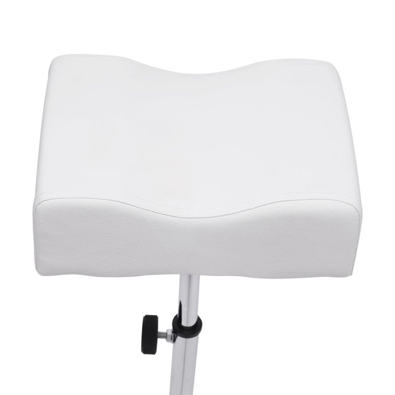 SODONAD Salon Pedicure Stool, Pedicure Foot Rest Stool Chair, Height Adjustable Leg Rest PVC Leather Pad Foot Rest Chair for Manicurists, Pedicurists, Tattoo Artists, Makeup Artists