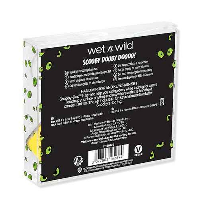 wet n wild Scooby Doo Collection, Versatile Portable Hand Mirror & Keychain Set, Comfort-Grip Handle - Scooby Dooby Doooo!