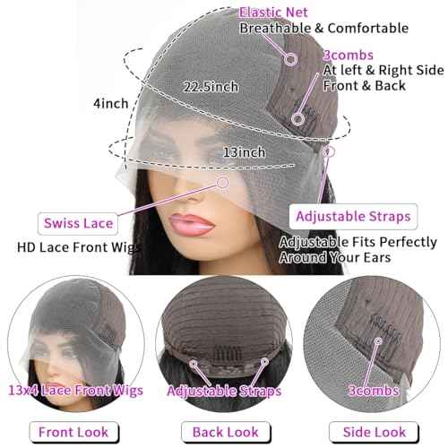 20 Inch Deep Wave Lace Front Wigs Human Hair Wig for Woman 13x4 Hd Deep Curly Lace Frontal Wig Pre Plucked With Baby Hair