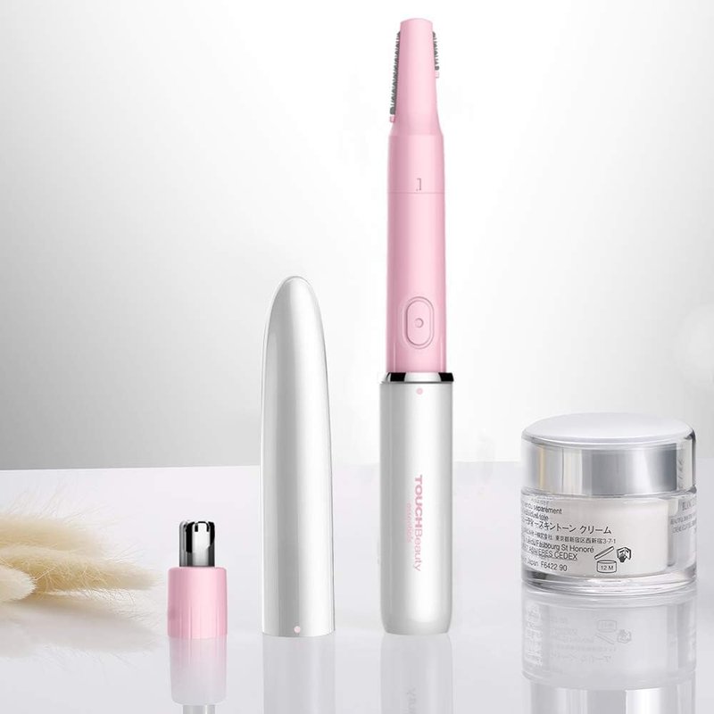 Hair Trimmer for Face, Eyebrow, Nose & Body Hair Removal - Dual Blades, Battery Powered, All-in-One Solution for Men & Women