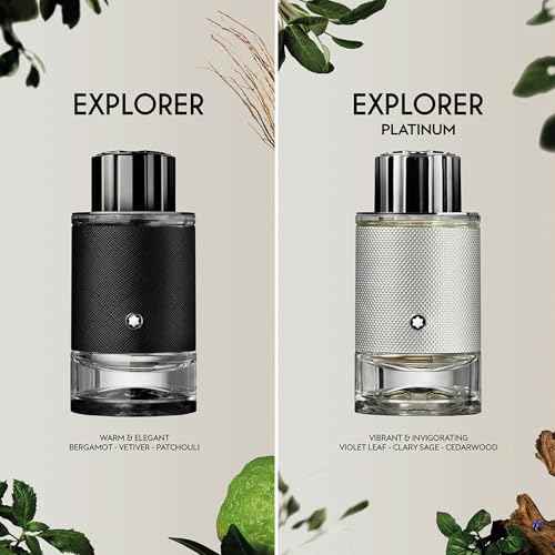 MONTBLANC - Explorer Platinum Eau de Parfum - Men's Fragrance - Woody & Ambery - With notes of Violet Leaf, Clary Sage & Cedarwood