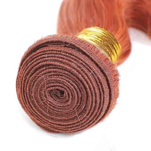 Color 350 Bundles Human Hair Ginger Orange Body Wave Bundles 20 22 24 Inch Unprocessed Brazilian Virgin Remy Hair Extensions Ginger Bundle For Women