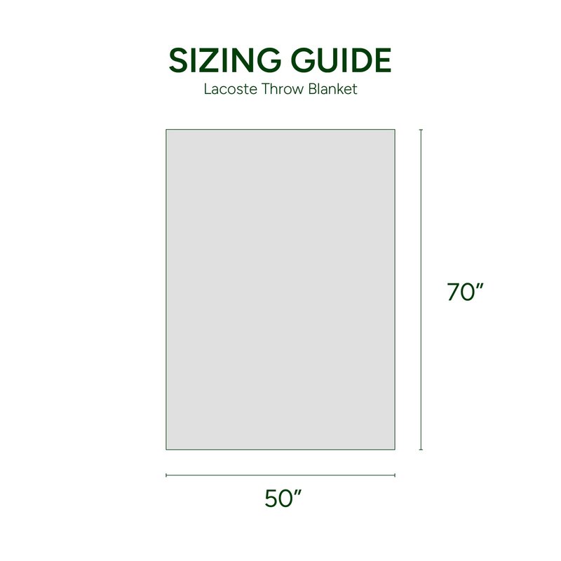 Lacoste 50" x 70" Sportswear Throw Blanket – Ultra Soft Cozy & Comfy Sweatshirt Knit, Premium Cotton and Polyester Blend, Luxury Home Decor for Bed Sofa Chair Couch, Embroidered Crocodile Logo, Navy