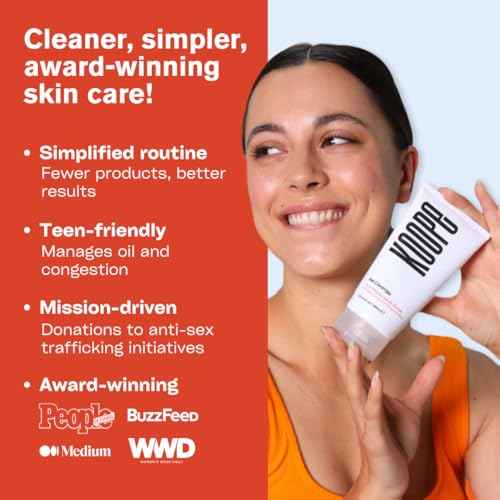 Koope Middleweight Face Cream, Moisturizer For All Skin Types, Balanced Hydration with Hyaluronic Acid, Baobab Oil, Anti-Pollution Shield, Free of Parabens, Sulphates & Fragrances, Vegan, 1.69 FL OZ