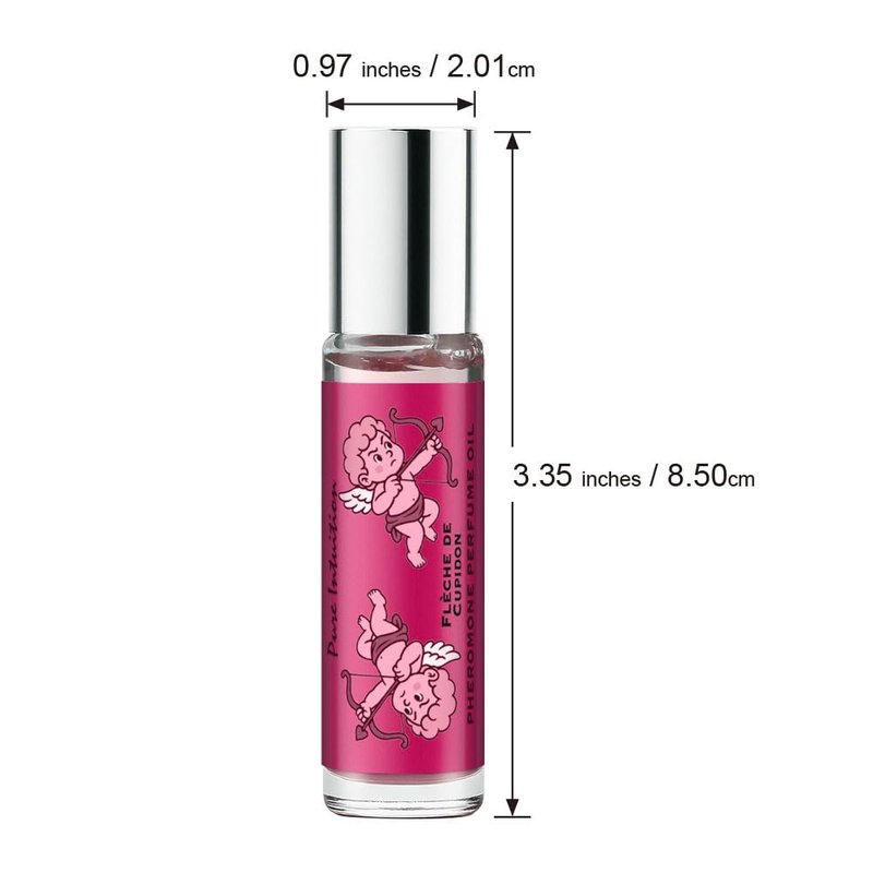 Pure Intuition Flèche de Cupidon Pheromone Cologne for Women Perfume Oil for Her Floral and Fruity Notes Long-lasting - Travel Sized Portable (0.34 fl. oz Roll On)