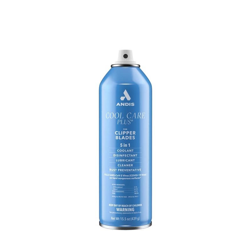 Andis 12750 Cool Care Plus 5-in-1 Clipper Spray - Blade Care Treatment, 15.5 oz Can