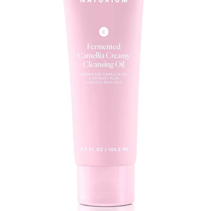 Naturium Camellia Creamy Cleansing Oil, Fermented Camellia Oil & Extract Plus Linoleic-Rich Oils, 3.5 oz