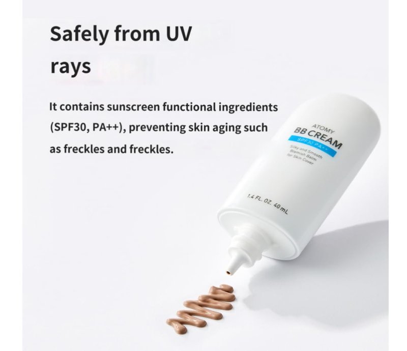 A.t.o.m.y BB Cream SPF 30 PA++ – Radiant Coverage with Hydrating & Anti-Aging Benefits | Lightweight Korean Beauty Balm (1.35 fl oz)