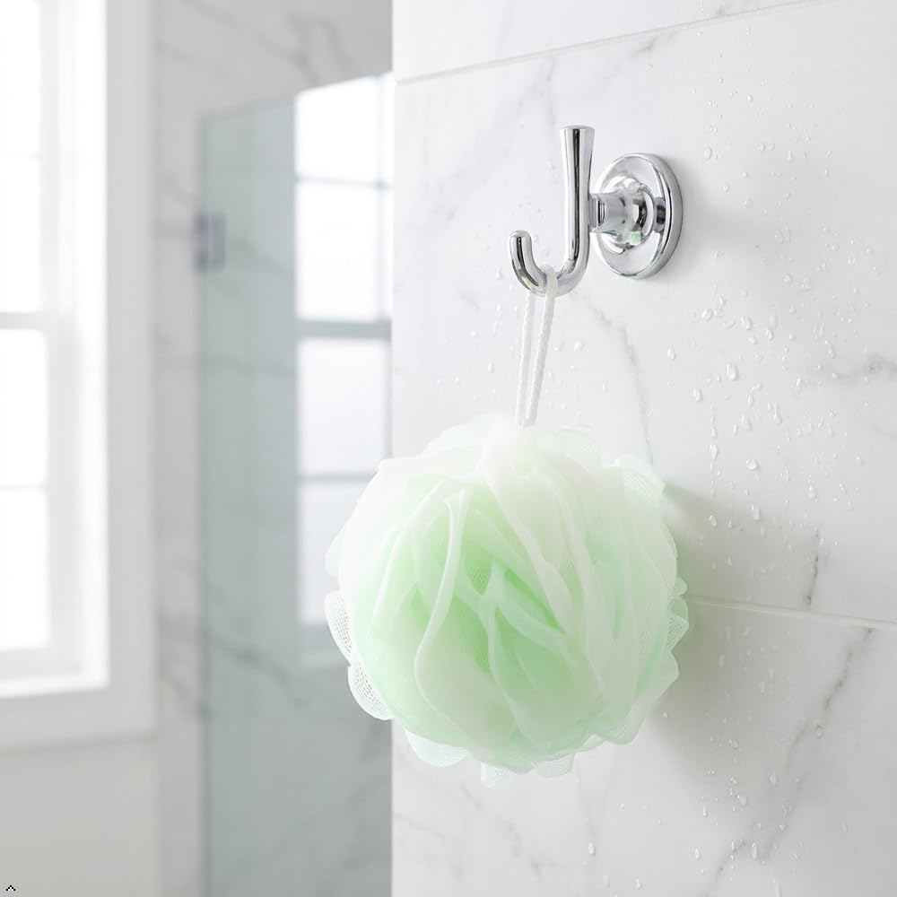 10 Pieces Bath Sponge Shower Loofahs Bulk Bath Luffas Exfoliating Body Scrubber Pack Colorful Mesh Balls Travel Cleaning Wash Puff Bathing Accessories for Kids Women Men Body Wash