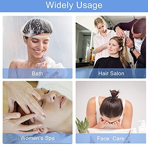 1000 PCS Upgrade Disposable Shower Caps. Ceizioes Waterproof Hair Bath Caps. Thickening Shower Cap for Women Kids Girls. Hotel and Hair Salon. Travel Spa. Home Use Beauty Salon
