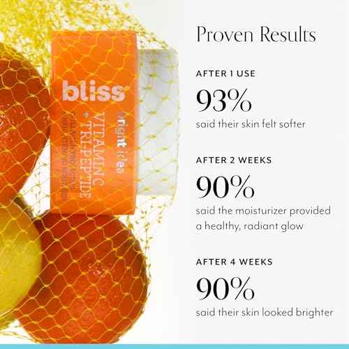 Bliss Vitamin C + Tri-Peptide Glow Getter Bright Idea 3-Piece Kit ? Includes Brightening Moisturizer, Eye Cream & Serum for Radiant, Firm, Hydrated Skin ? Vegan & Cruelty-Free Skincare Set