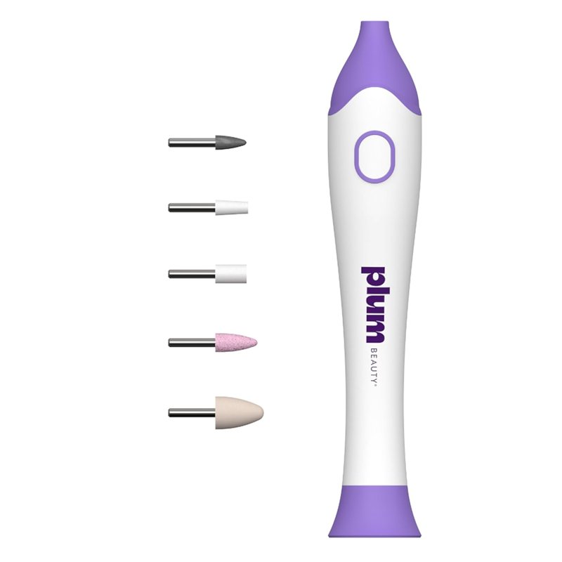 Complete Nail Care System - 5-in-1 Electric Manicure & Pedicure Kit with Interchangeable Attachments for Shaping, Buffing, Cuticle Care
