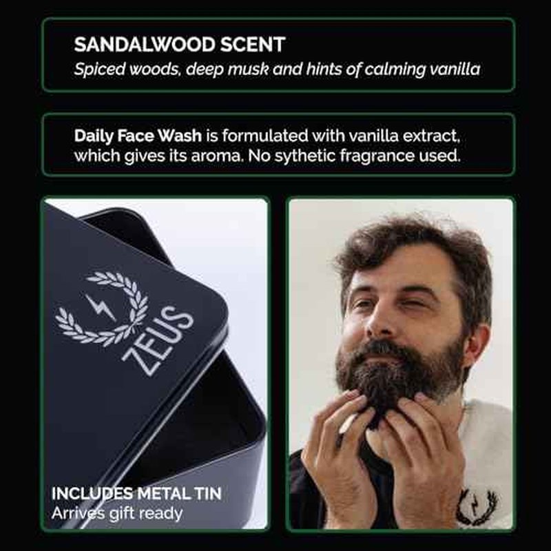 ZEUS Ultimate Beard & Body Care Kit for Men - Premium Grooming Gift Set with Skin & Beard Care Essentials, Perfect Holiday Gift for Him