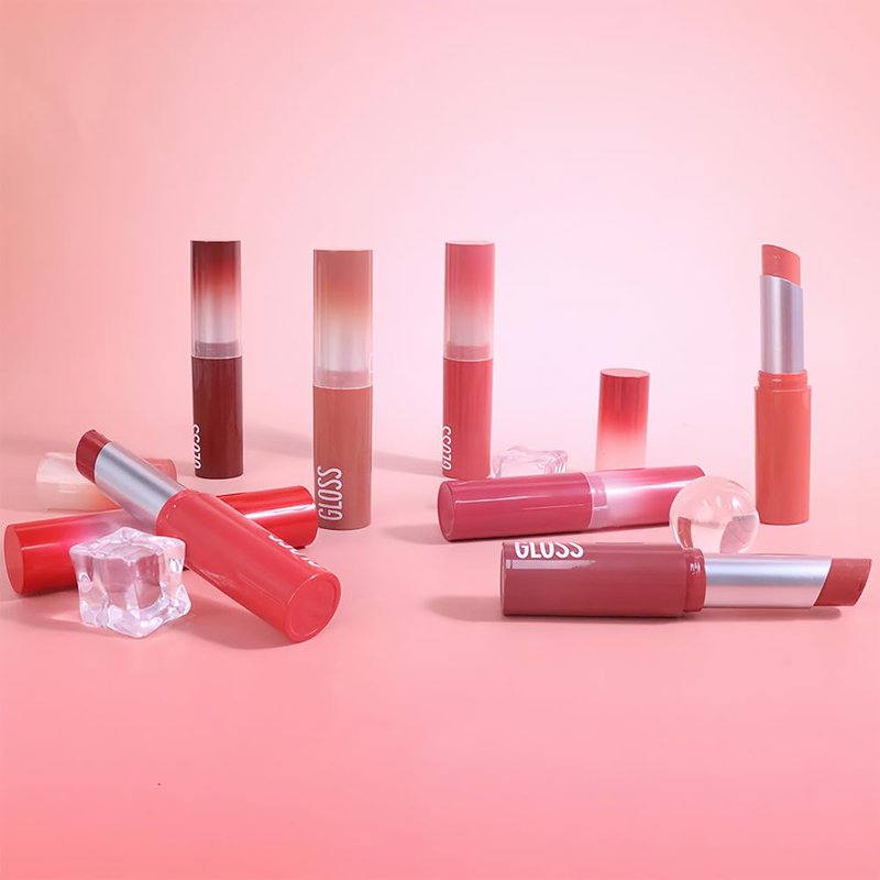 FeiCuiYun Pink Honey Tinted Lip Stain Lip Balm Lip Gloss Lipstick, Sheer Hydrating Lip Stains Tint, Moisturizing Lip Color for All Skin Tones, Nourishing Lip Balm with a Hint of Natural Black Cherry