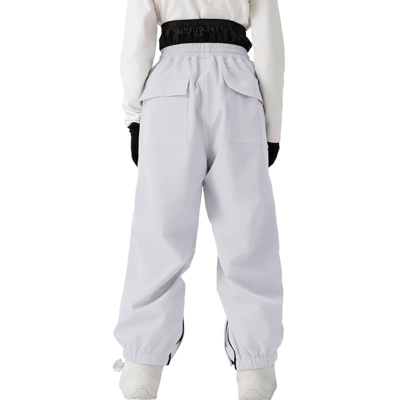 Oymyakon Womens Ski Suit Waterproof Snow Suits Snowboard Jacket and Pants Set Baggy Winter Insulated Snowsuit Coats Lightgrey S