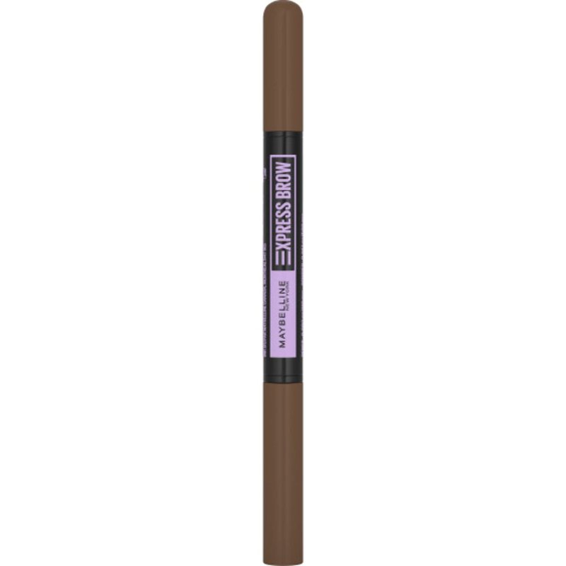 Maybelline Express Brow 2-In-1 Pencil and Powder Eyebrow Makeup, Medium Brown, 1 Count