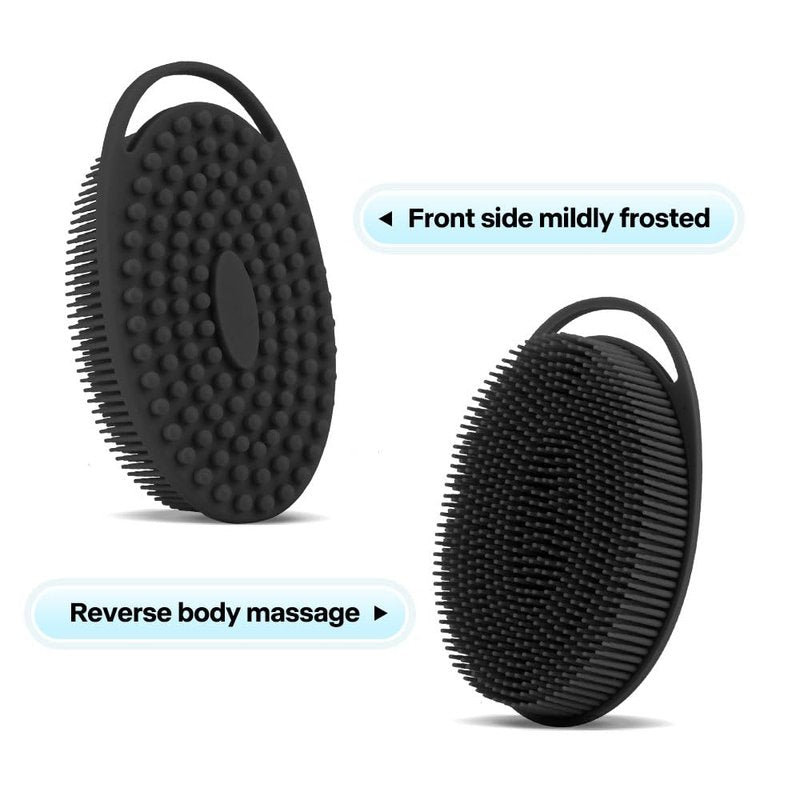 Silicone Body Scrubber, Exfoliating Body Scrubber Silicone, 3pack Soft Loofah Silicone Body Scrubbers for Use in Shower, Shower Scrubber for Body, Silicone Scrubber Men Women for All Skin