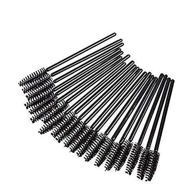 G2PLUS Disposable Eyelash Brushes - 100PCS Adjustable Mascara Wands for Extensions & Brows | Black