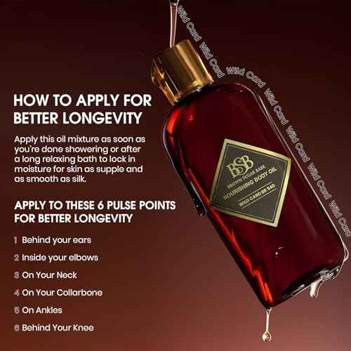 Brown Sugar Babe Wild Card Body Oil, Nourishing Oil for Women with Jasmine Perfume Oil and Cedar, Scented Skin Care, Paraben Free, Body-Oil Perfume, Phthalates Free, Made in USA