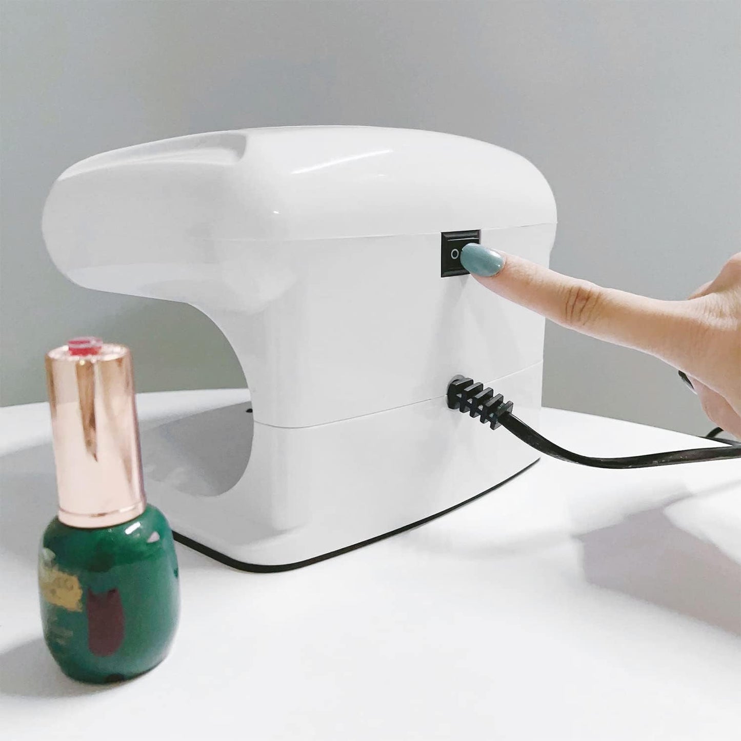 Skiennix Nail Dryer - 300W Professional Drying Fan with Sensor & Dual Air Modes | White