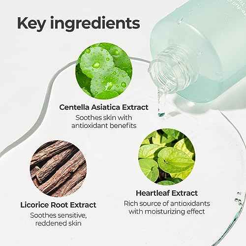 numbuzin No.1 Toner | Pure-Full Calming Herb Toner | Breakouts, Redness, Excess Oil Control | Centella Asiatica, Heartleaf, Licorice Root | Acne-Prone, Sensitive Skin | 10.14 fl. oz.