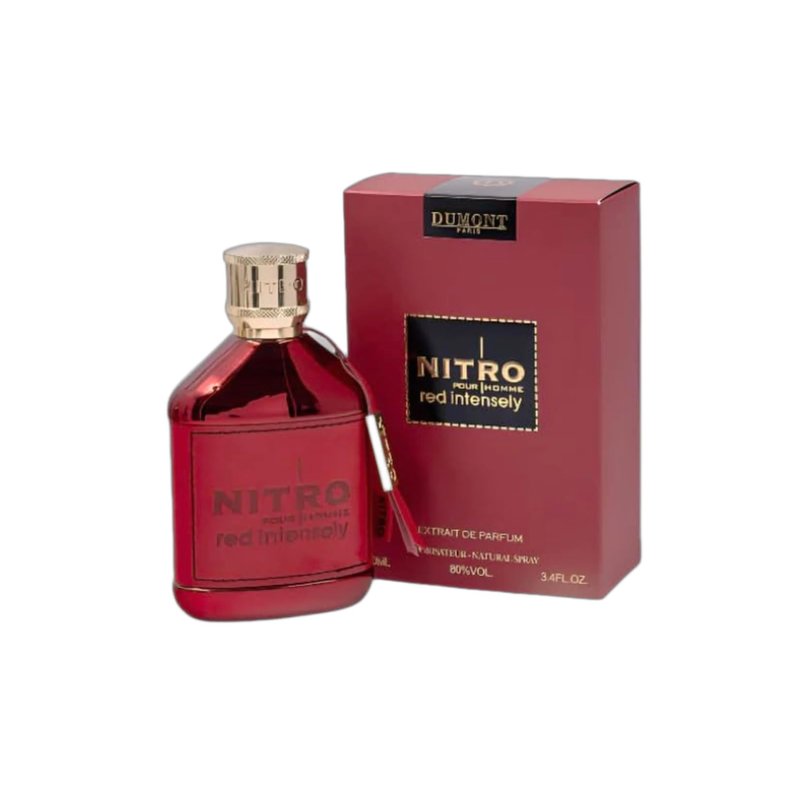Dumont Nitro Red Intensely and Nitro Elixir Combo | Extrait de Parfum for Men women | Long Lasting Luxury Scent (3.4 Fl Oz Each)